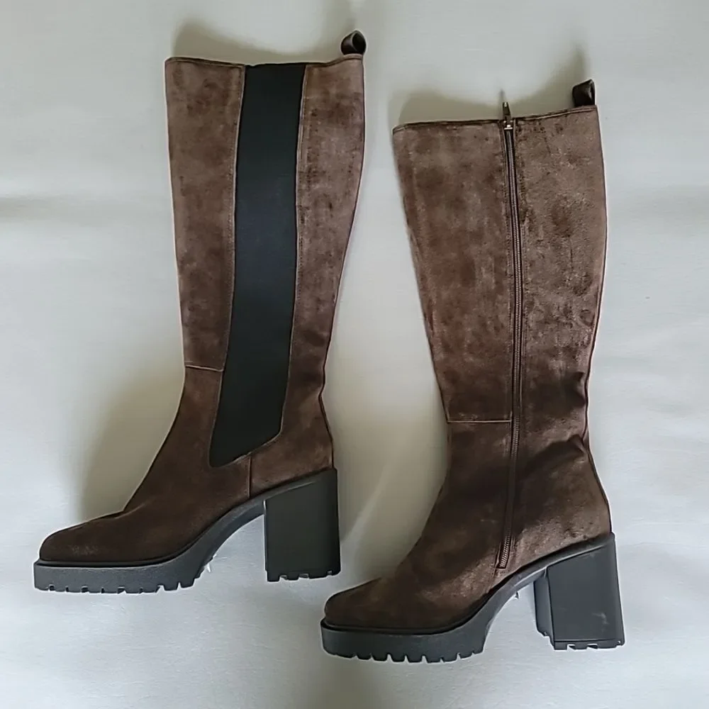 Steven Madden Deegan Women's High Knee  Brown Boots 10M